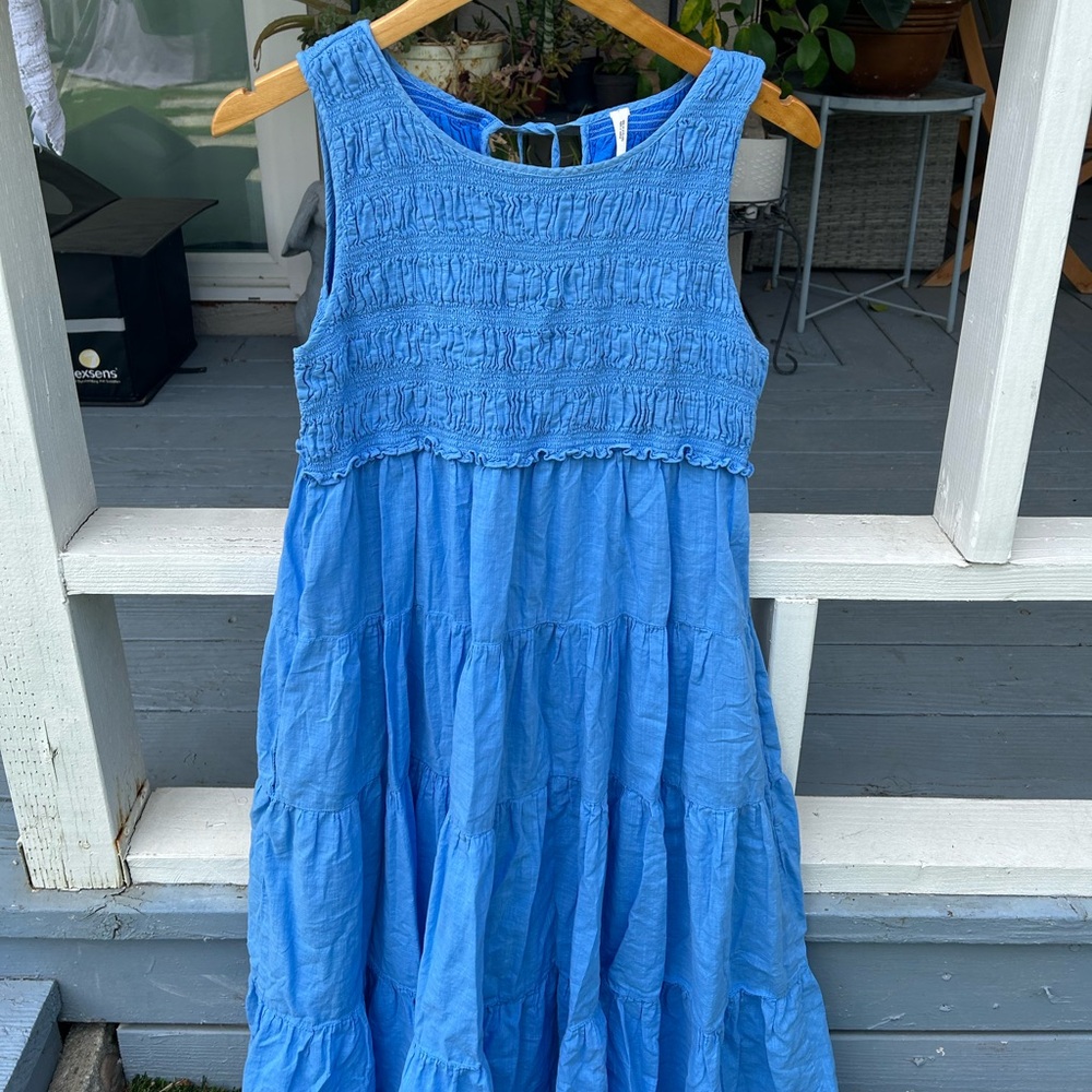 Anthropologie Bitsy Smocked Midi Dress size small - Picture 5 of 10